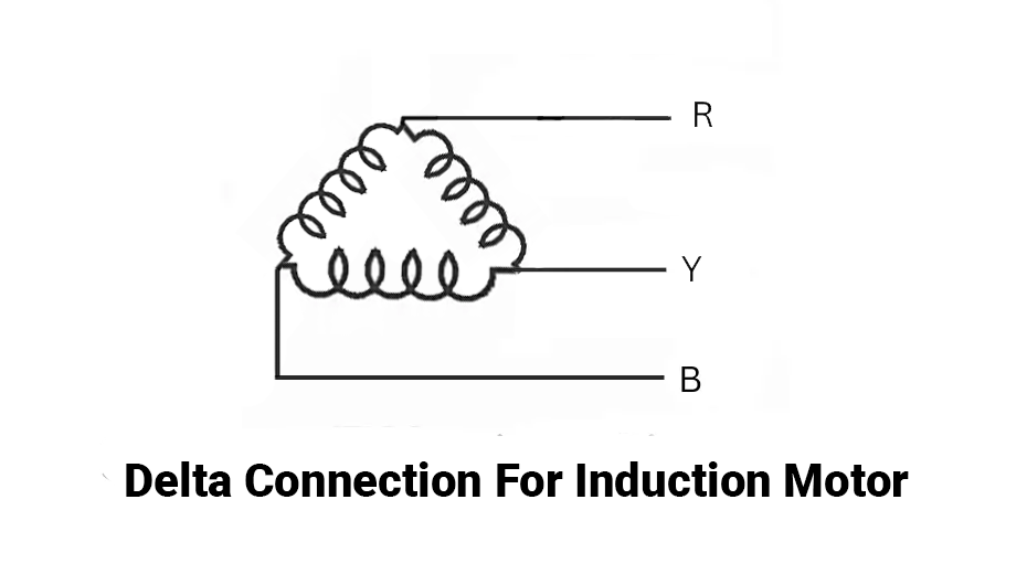 Delta connection for induction motor
