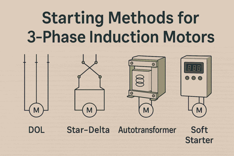 Starting methods of 3 phase induction motors