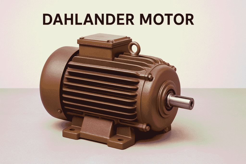 dahlander motor on concrete surface