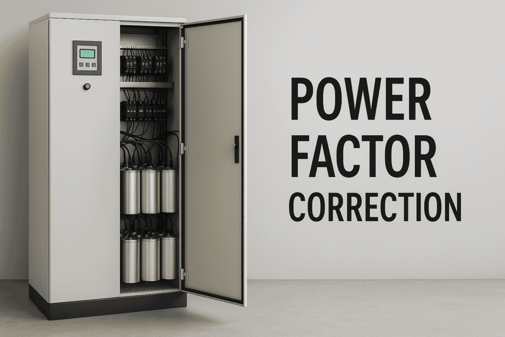 power factor correction panel setup