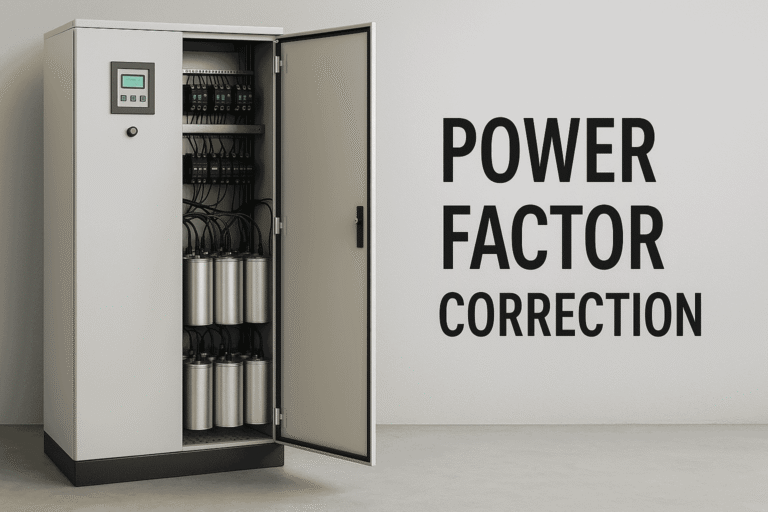 power factor correction panel setup