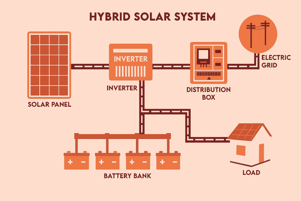 hybrid solar system for renewable solar energy