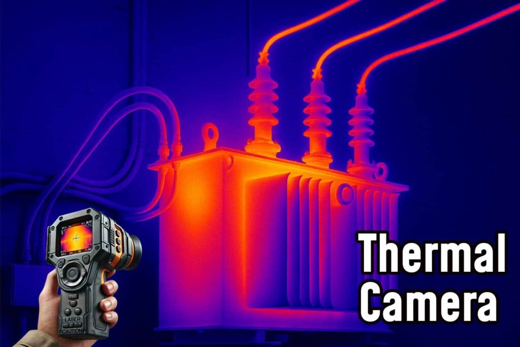 thermal image camera with a transformer